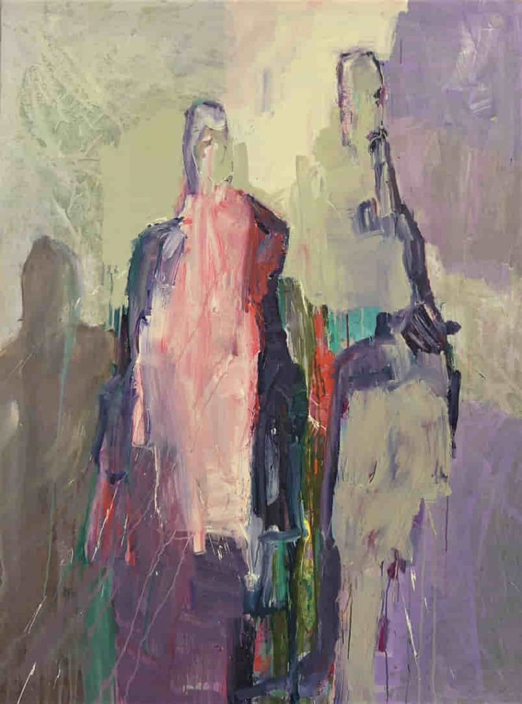 Drei Figuren als Familie; Kind mit Eltern